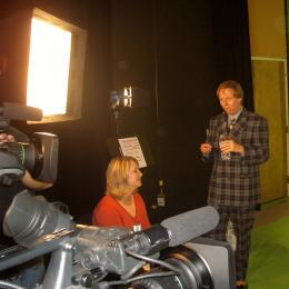 Shooting an instructional video.